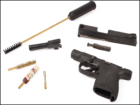 Pistol Cleaning Kit with Handgun